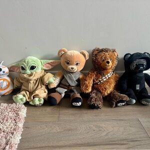 Build A Bear Star Wars Lot Grogu Rey Chewbacca Kylo Ren BB8